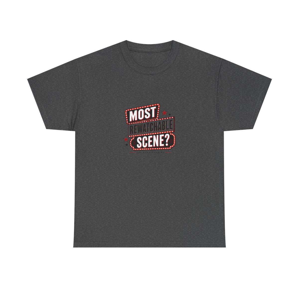 The Rewatchables "Most Rewatchable Scene?" Unisex Tee - alternate angle 4, merchandise