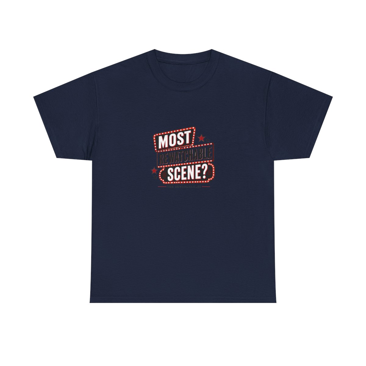 The Rewatchables "Most Rewatchable Scene?" Unisex Tee - alternate angle 2, merchandise