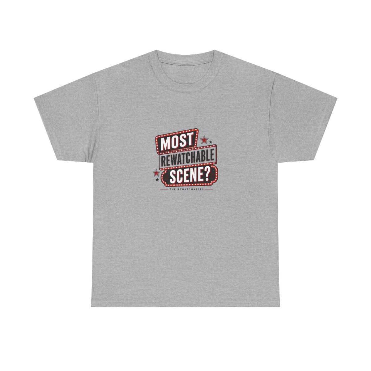 The Rewatchables "Most Rewatchable Scene?" Unisex Tee - alternate angle 5, merchandise