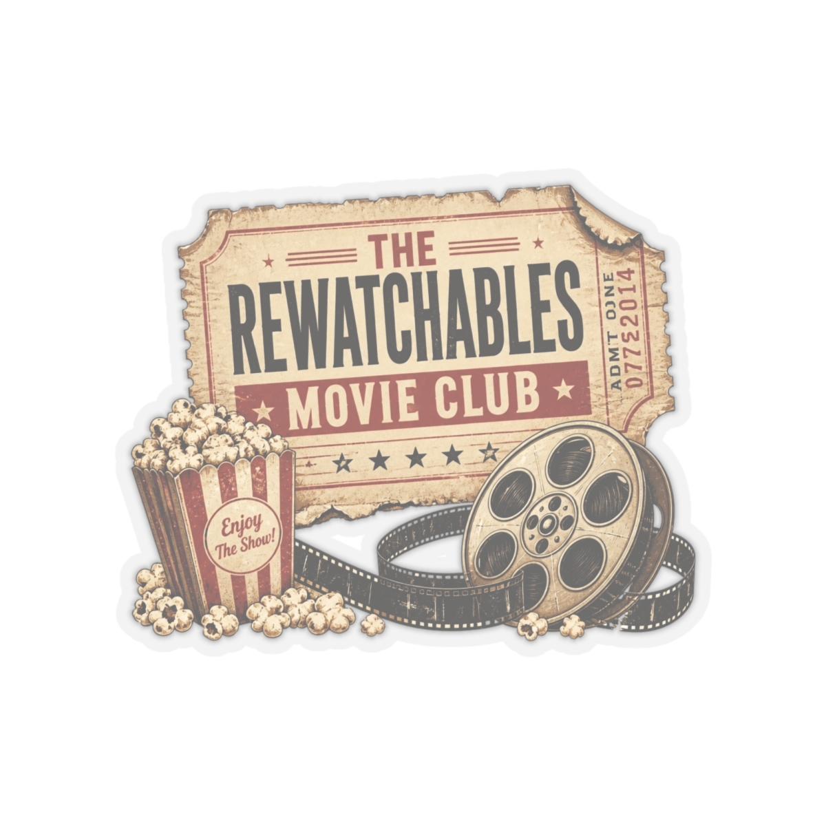 The Rewatchables "The Rewatchables Movie Club" Sticker