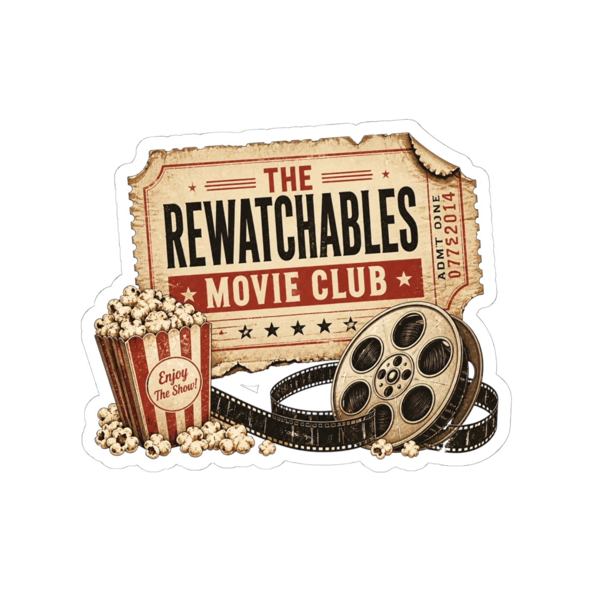 The Rewatchables "The Rewatchables Movie Club" Sticker