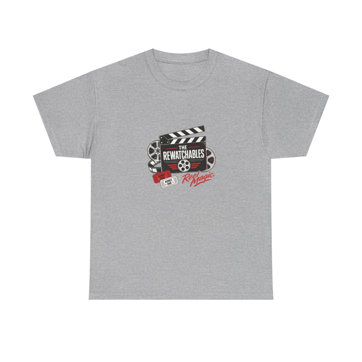 The Rewatchables "THE REWATCHABLES" Unisex Tee - alternate angle 4, merchandise